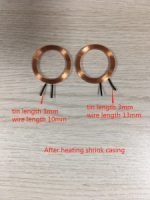 Customized Copper circular coil connected the Red & Black terminal wire