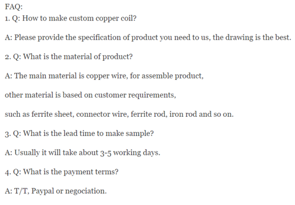 High Quality Ferrite rod copper coil - Image 6