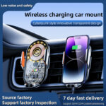 New  Vehicle Perspective Design 15W Car Mobile phone  wireless charging Holder-C13 - Image 22