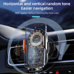 New  Vehicle Perspective Design 15W Car Mobile phone  wireless charging Holder-C13